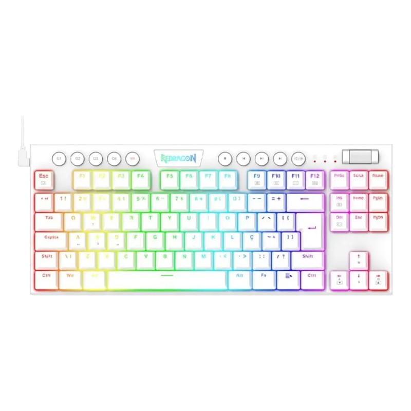 Teclado Redragon Horus K622 TKL White Teclado Redragon Horus K622 TKL White